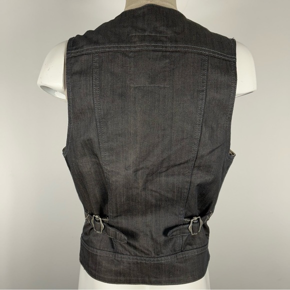 ❤️ Bershka Selvedge Denim Vest Men’s Small - Picture 3 of 10